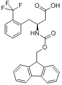 FMOC-(S)-3-AMINO-4-(2-TRIFLUOROMETHYL-PHENYL)-BUTYRIC ACID Structural