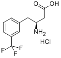 (S)-3-AMINO-4-(3-TRIFLUOROMETHYLPHENYL)BUTANOIC ACID HYDROCHLORIDE Structural