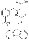 FMOC-(S)-3-AMINO-4-(3-TRIFLUOROMETHYL-PHENYL)-BUTYRIC ACID Structural