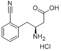 (S)-3-AMINO-4-(2-CYANOPHENYL)BUTANOIC ACID HYDROCHLORIDE Structural