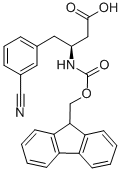 FMOC-(S)-3-AMINO-4-(3-CYANO-PHENYL)-BUTYRIC ACID Structural