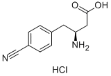 (S)-3-AMINO-4-(4-CYANOPHENYL)BUTANOIC ACID HYDROCHLORIDE Structural