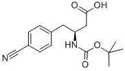 BOC-(S)-3-AMINO-4-(4-CYANO-PHENYL)-BUTYRIC ACID Structural