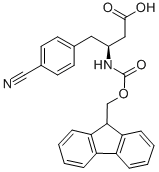 FMOC-(S)-3-AMINO-4-(4-CYANO-PHENYL)-BUTYRIC ACID Structural