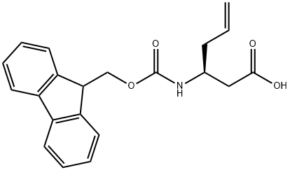 FMOC-(S)-3-AMINO-5-HEXENOIC ACID Structural