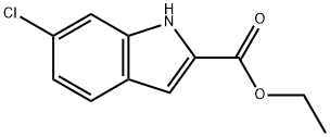 6-Chloroindole-2-carboxylic acid ethyl ester Structural Picture