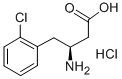 (S)-3-Amino-4-(2-chlorophenyl)butyric acid hydrochloride Structural