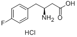 (S)-3-AMINO-4-(4-FLUOROPHENYL)BUTANOIC ACID HYDROCHLORIDE Structural