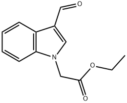 (3-FORMYL-INDOL-1-YL)-ACETIC ACID ETHYL ESTER Structural