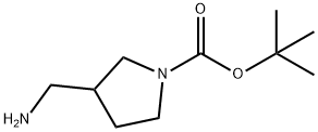 tert-butyl 3-(aminomethyl)pyrrolidine-1-carboxylate Structural