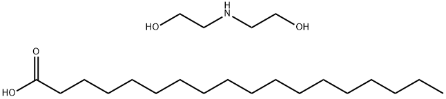 stearic acid, compound with 2,2'-iminodiethanol (1:1) Structural