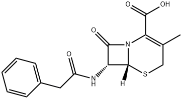 7-Phenyl-acetamido-deacetoxy-cephalosporanic-acid Structural