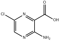 3-amino-6-chloropyrazine-2-carboxylic acid Structural