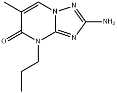 2-Amino-6-methyl-4-propyl-[1,2,4]triazolo[1,5-a]pyrimidin-5-one Structural