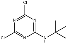 2-(tert-Butylamino)-4,6-dichloro-1,3,5-triazine Structural