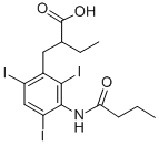 2-[3-(butyrylamino)-2,4,6-triiodobenzyl]butyric acid  