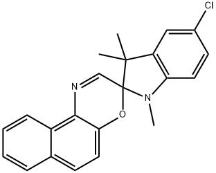 5-CHLORO-1,3-DIHYDRO-1,3,3-TRIMETHYLSPIRO[2 H-INDOLE-2,3'-[3 H]NAPHTH[2,1-B][1,4]OXAZINE] Structural