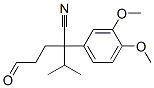 3-(3,4-dimethoxyphenyl)-2-methyl-6-oxohexane-3-carbonitrile Structural