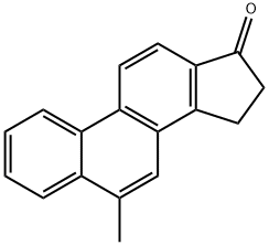 15,16-Dihydro-6-methyl-17H-cyclopenta(a)phenanthren-17-one Structural