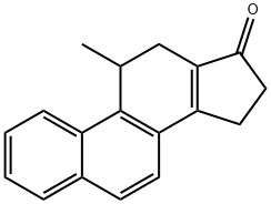 11-Methyl-11,12,15,16-tetrahydro-17H-cyclopenta(a)phenanthren-17-one Structural