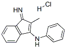 Inden-3-amine, 1-imino-2-methyl-N-phenyl-, monohydrochloride Structural