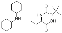 (R)-(2-BOC-AMINO)BUTYRIC ACID DICYCLOHEXYLAMINE SALT Structural