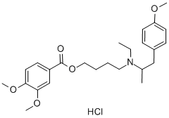 Mebeverine hydrochloride Structural