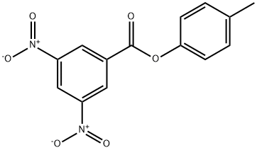 Benzoic acid, 3,5-dinitro-, 4-Methylphenyl ester Structural