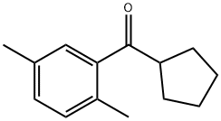 CYCLOPENTYL 2,5-DIMETHYLPHENYL KETONE Structural