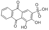 1,2-DIHYDROXYANTHRAQUINONE-3-SULFONIC ACID Structural