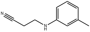 3-[(3-Methylphenyl)amino]propanenitrile Structural