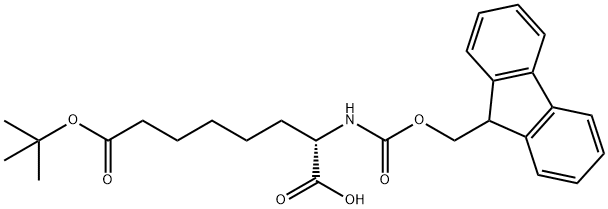 (S)-2-FMOC-AMINO-OCTANEDIOIC ACID 8-TERT-BUTYL ESTER Structural