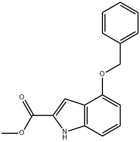 4-BENZYLOXY-1H-INDOLE-2-CARBOXYLIC ACID METHYL ESTER Structural