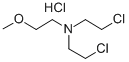 BIS(2-CHOROETHYL)-2-METHOXYETHYLAMINE Structural