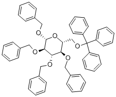 6-O-Trityl-1,2,3,4-tetra-O-benzyl-β-D-glucopyranose