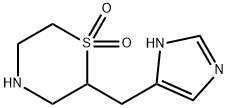 Thiomorpholine, 2-(1H-imidazol-4-ylmethyl)-, 1,1-dioxide (9CI) Structural
