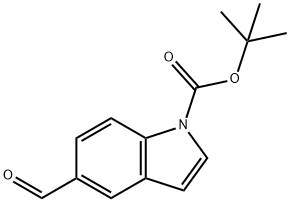 N-BOC-1H-INDOLE-5-CARBALDEHYDE Structural