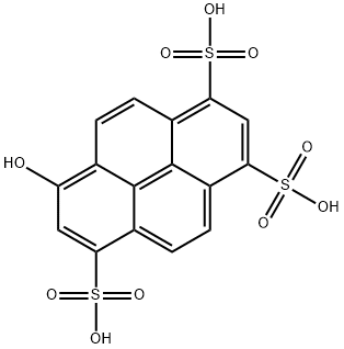 8-Hydroxypyrene-1,3,6-trisulfonicacidtrisodiumsalt Structural