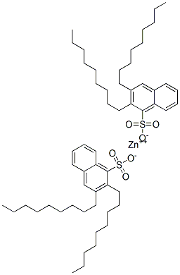 zinc bis(dinonylnaphthalenesulphonate) Structural