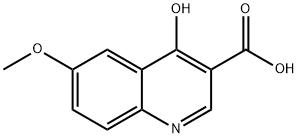 4-HYDROXY-6-METHOXYQUINOLINE-3-CARBOXYLIC ACID Structural