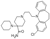 1'-[3-(3-chloro-10,11-dihydro-5H-dibenz(b,f)azepin-5-yl)propyl][1,4'-bipiperidine]-4'-carboxamide dihydrochloride    