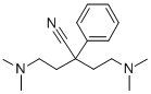 BUTYRONITRILE, 4-(DIMETHYLAMINO)-2-(2-(DIMETHYLAMINO)ETHYL)-2-PHENYL- Structural