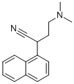 1-NAPHTHALENEACETONITRILE, alpha-(2-(DIMETHYLAMINO)ETHYL)- Structural