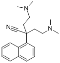 1-NAPHTHALENEACETONITRILE, alpha,alpha-BIS(2-(DIMETHYLAMINO)ETHYL)- Structural