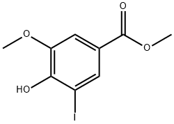 4-HYDROXY-3-IODO-5-METHOXYBENZOIC ACID METHYL ESTER Structural