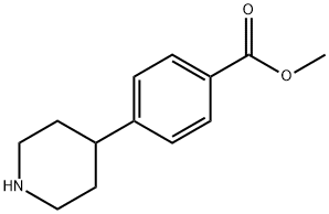 4-PIPERIDIN-4-YL-BENZOIC ACID METHYL ESTER Structural