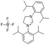 1,3-BIS(2,6-DI-I-PROPYLPHENYL)-4,5-DIHYDROIMIDAZOLIUM TETRAFLUOROBORATE Structural