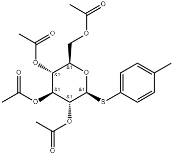 4-Methylphenyl 2,3,4,6-tetra-O-acetyl-1-thio-b-D-glucopyranoside Structural