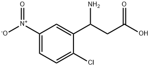 3-AMINO-3-(2-CHLORO-5-NITRO-PHENYL)-PROPIONIC ACID Structural