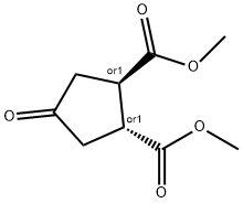 4-OXO-CYCLOPENTANE-TRANS-1,2-DICARBOXYLIC ACID DIMETHYL ESTER Structural